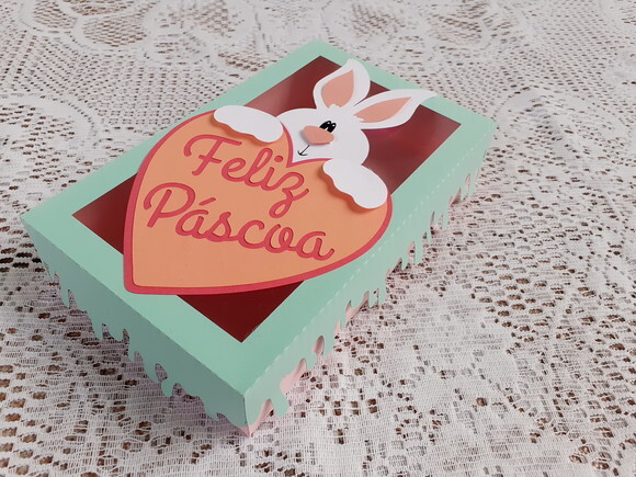 Caixa Feliz Páscoa para Bombons