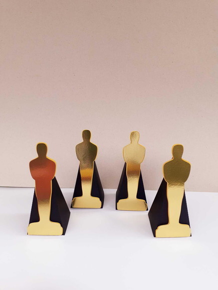 Caixa Lembrancinha Pirâmide Oscar de Cinema