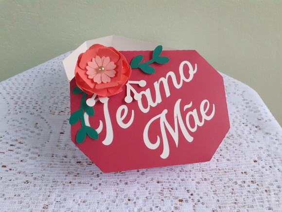 Caixa sextavada Dia das Mães