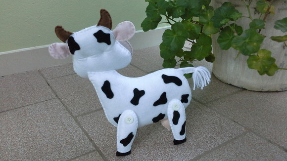 Cavalo e Vaquinha em Feltro