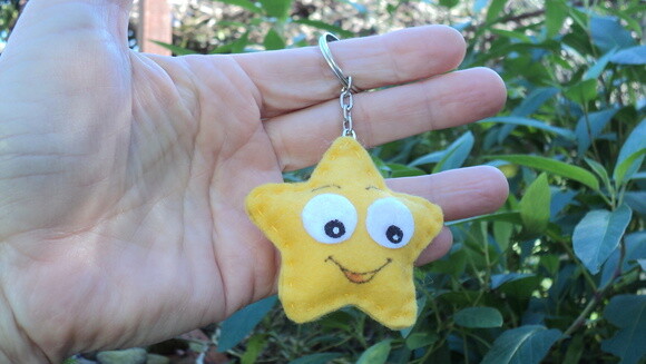 Chaveiro Estrelinha Amarela