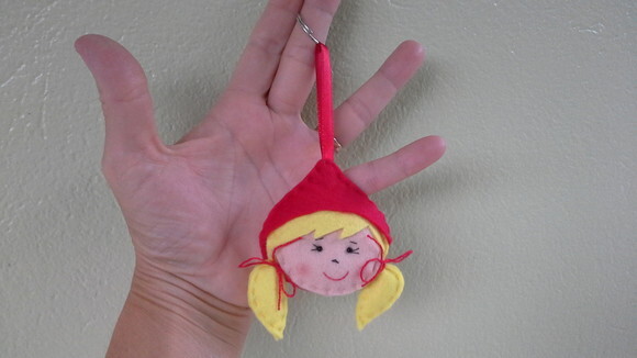 Chaveiro Chapéuzinho Vermelho Loira