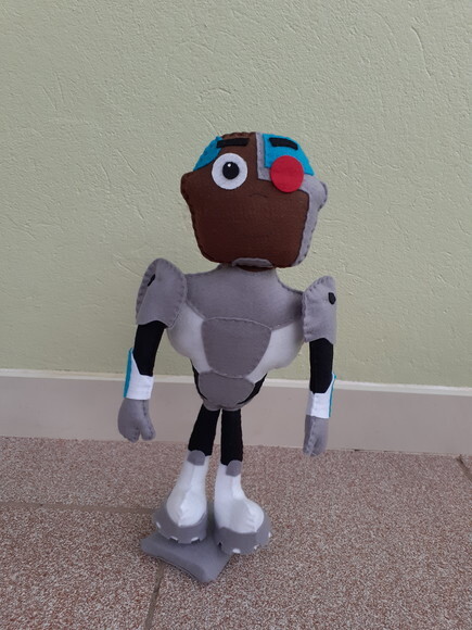 Cyborg de Jovens Titãs em Feltro