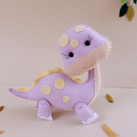 Dinossauro Baby Candy Color Lilás
