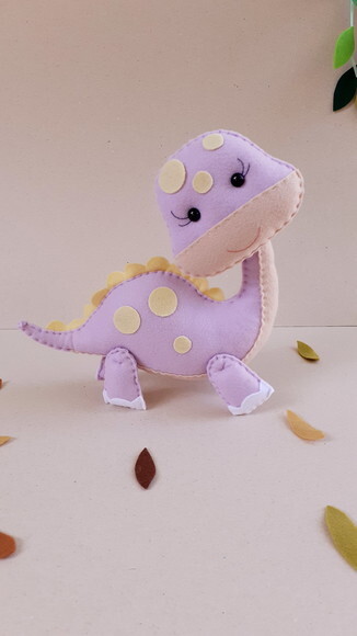 Dinossauro Baby Candy Color Lilás