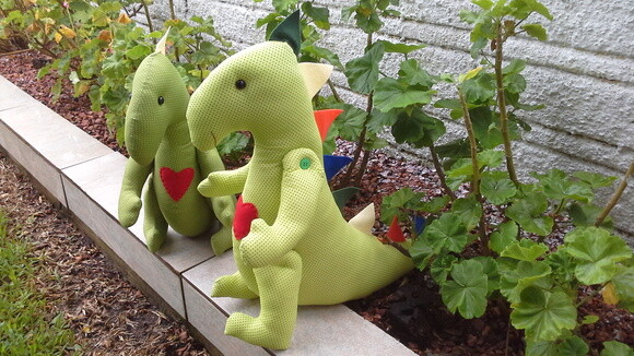 Dinossauros de pano