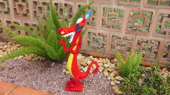 Dragão Mushu em Feltro