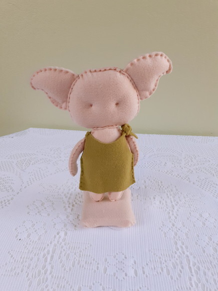 Elfo Dobby de Harry Potter em Feltro