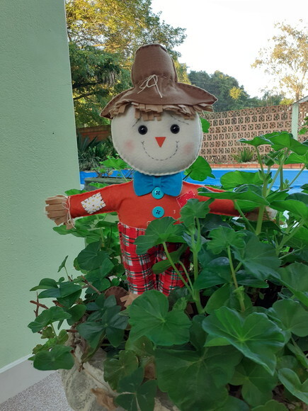 Espantalho e Pescaria em Feltro