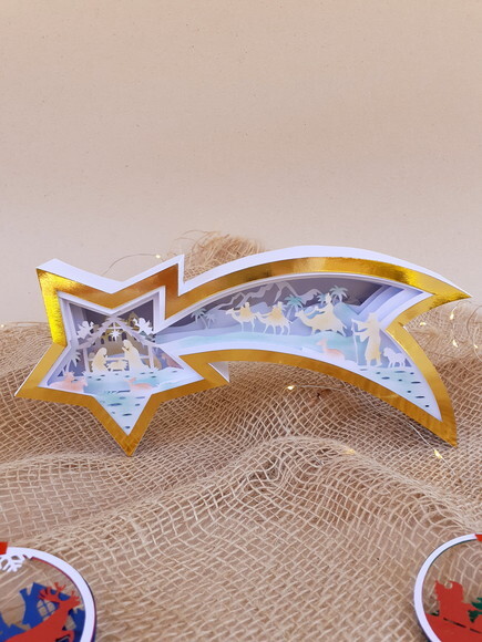 Estrela de Belém Manjedoura com Luzinhas