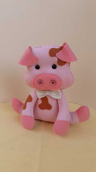 Fazendinha Candy Color em Feltro 06 Peças