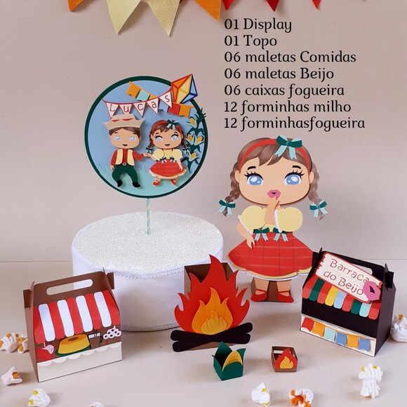 Festa Junina Papelaria 44 Peças