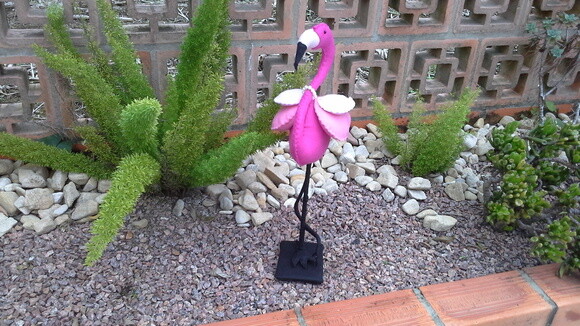 Flamingo em Feltro