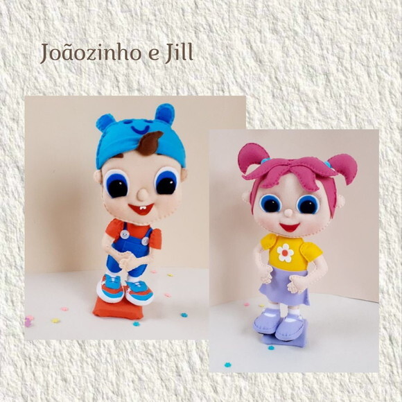 Joãozinho e Jill Little Angel de Feltro