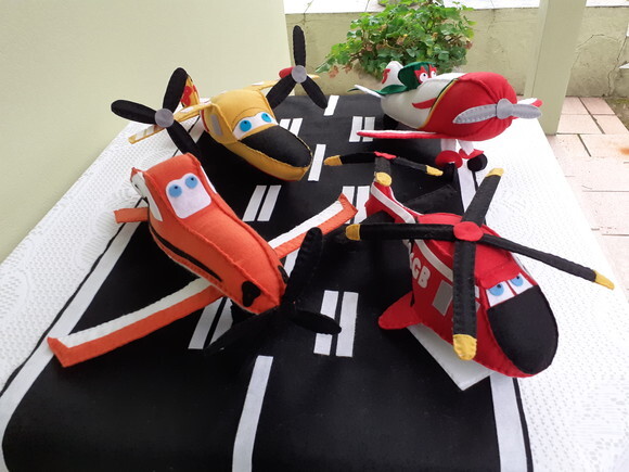 Kit Aviões da Disney 5 Peças