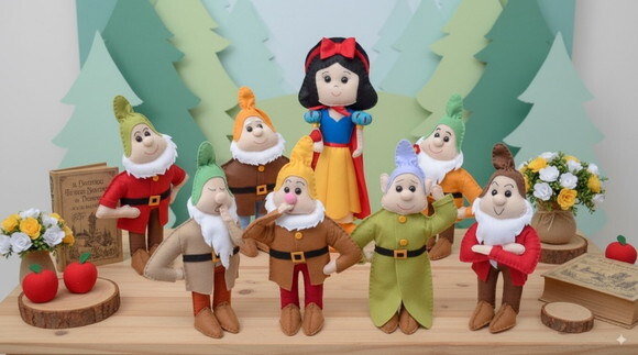 Kit Branca de Neve e os 7 Anões