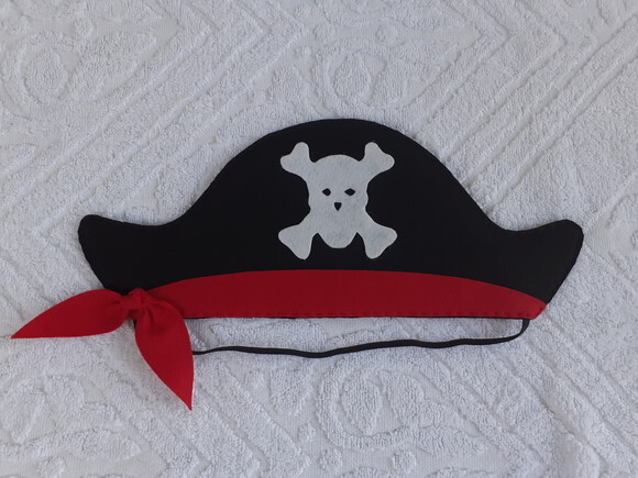 Kit Chapéu de Pirata 05peças