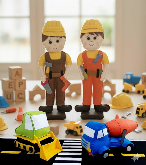 Kit Construção de Feltro 04 Peças