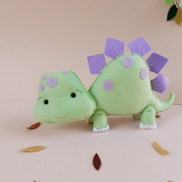 Kit Dinossauros Baby Candy Color 04 Peças