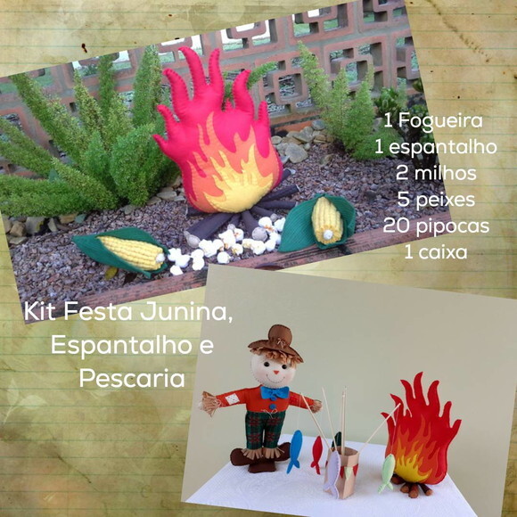 Kit Festa Junina, Espantalho e Pescaria