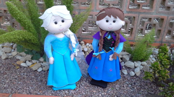 Kit Frozen em Feltro 04 Peças