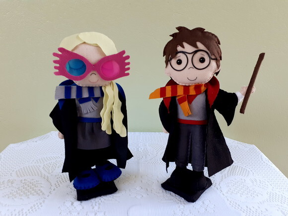 Kit Harry Potter Feltro e Topper 03 Peças
