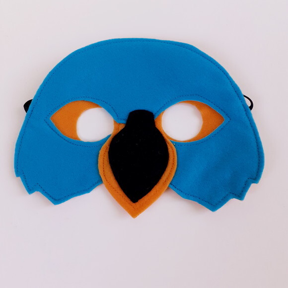 Kit Máscaras Aves Tucano e Arara Azul 2 Peças