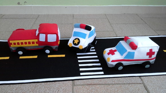 Kit Meios de Transporte Segurança Pública 04 Peças