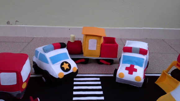Kit Meios de Transporte Terrestre 10 Peças