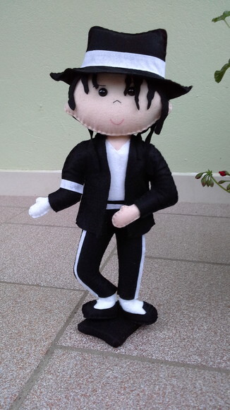 Kit Michael Jackson 2 Peças em Feltro