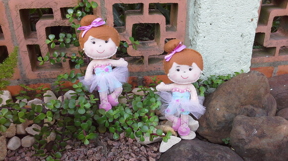 Kit Mini Bailarinas em Feltro