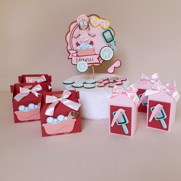 Kit Papelaria Festa Spa 25 Peças