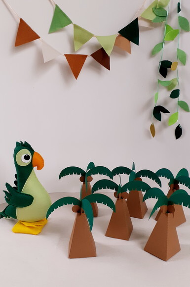 Kit Piratas Feltro e Papelaria 32 Peças