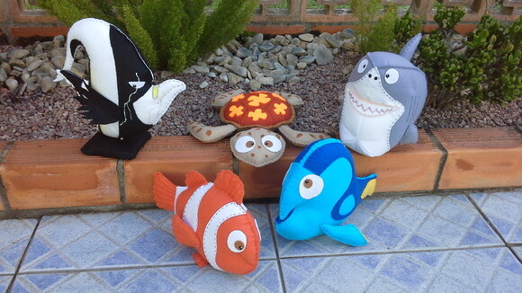 Kit Procurando Nemo em Feltro
