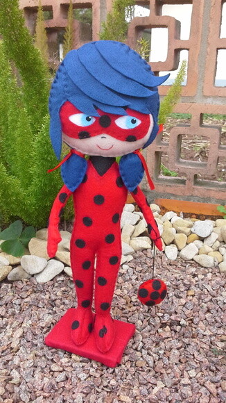 Lady Bug Miraculous em feltro
