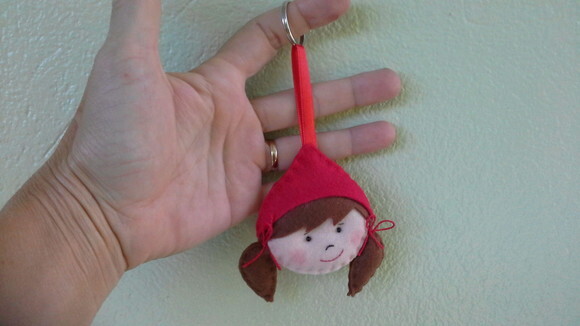 Lembrancinha Chaveiro Chapéuzinho Vermelho