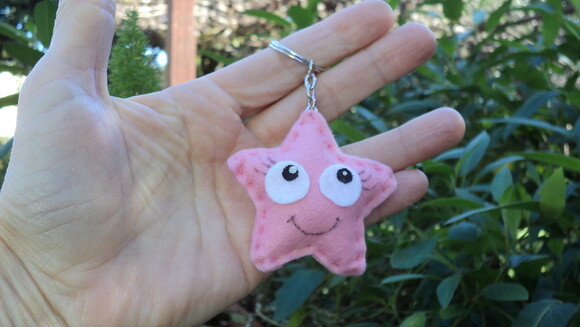 Lembrancinha Chaveiro Estrelinha Rosa