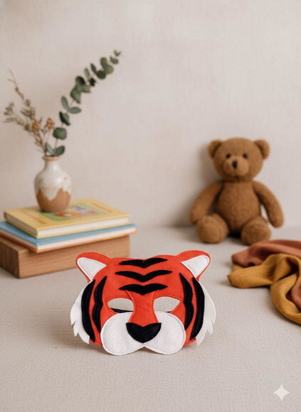 Máscara Tigre de Feltro