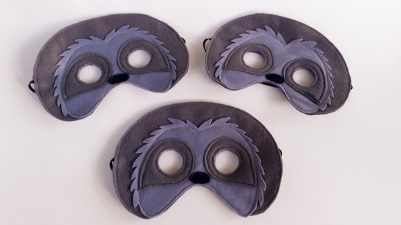 Máscaras Bicho Preguiça 03 Peças