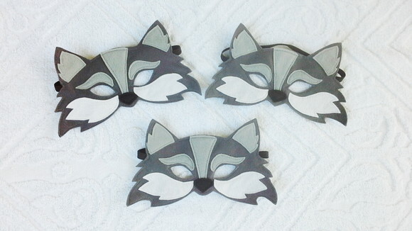 Máscaras Raposa de Bigodes Bichos do Bosque 03 Peças