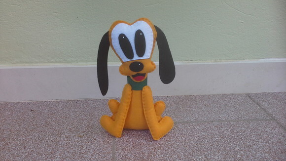 Mickey e Pluto de Feltro