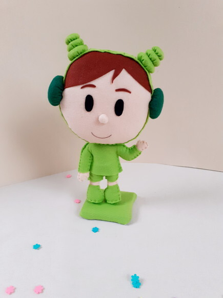 Nina de Pocoyo em Feltro