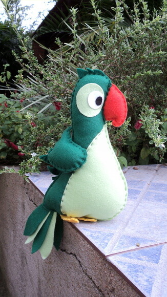 Papagaio em Feltro