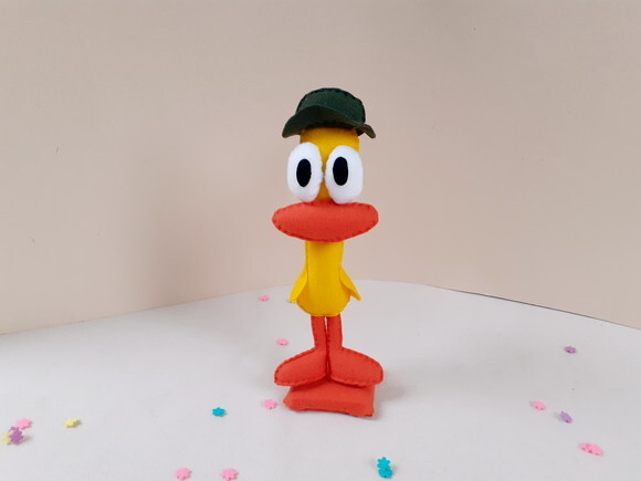 Pato de Pocoyo em Feltro