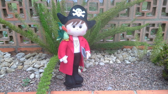 Pirata e Papagaio de Feltro