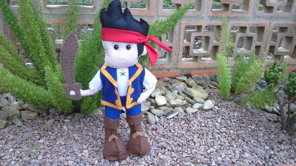 Pirata Jake em Feltro