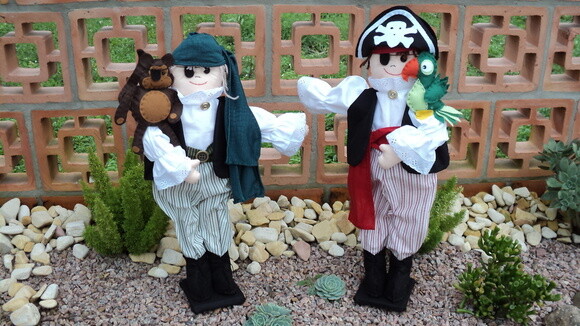 Piratas em Tecido e Feltro