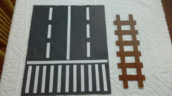 Pista de Trânsito e Trilho de Feltro