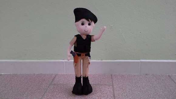 Policial Militar em Feltro