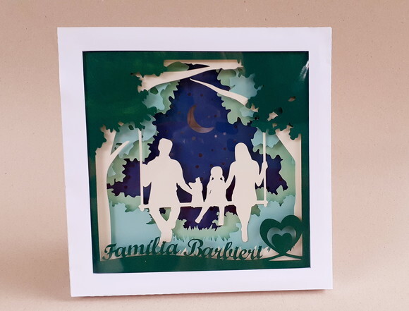 Porta Retrato Família em Papelaria